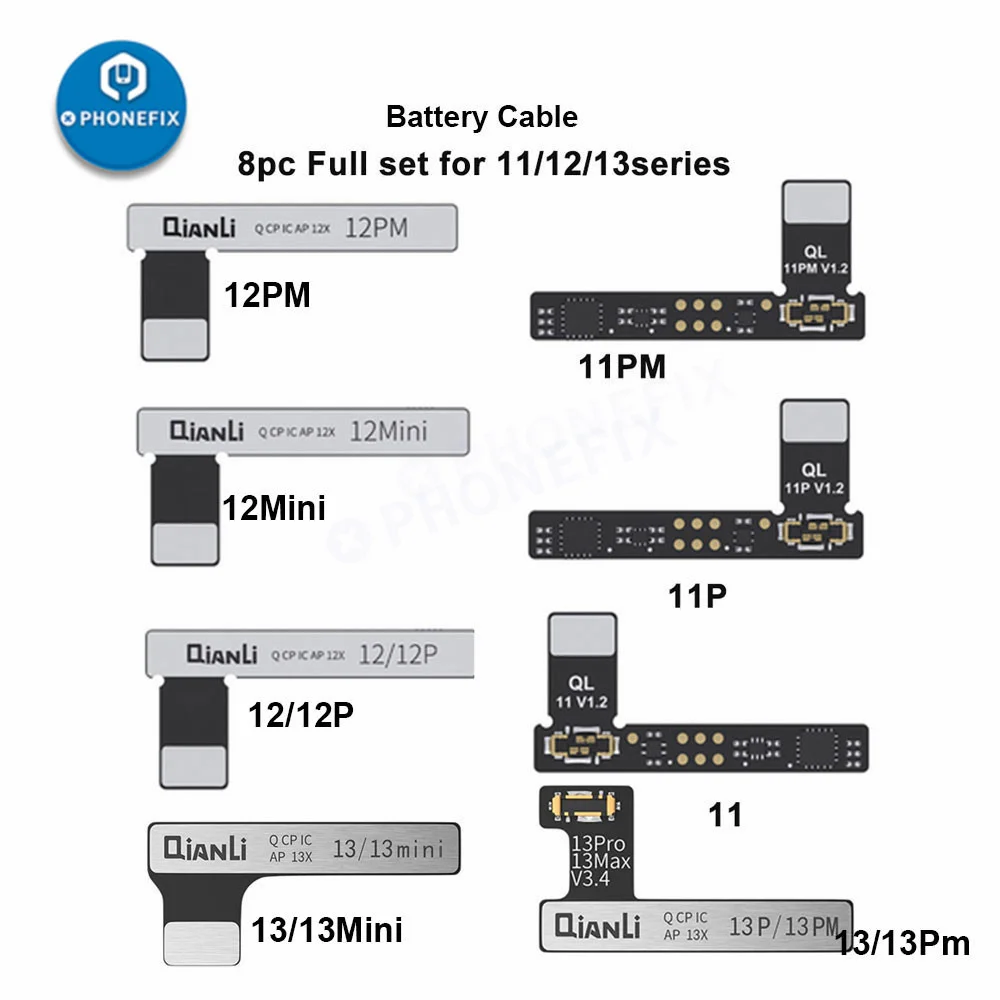 

Ремонт аккумулятора Qianli, гибкий кабель FPC, внешний кабель аккумулятора для iPhone 11-14ProMax, для фото/копирования питания/iCopy Plus/Apollo