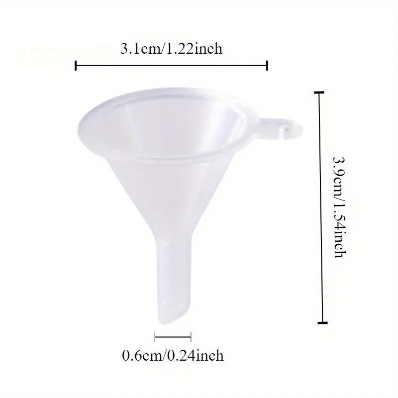 Plastic Funnel Laboratory Mini Funnel Perfume Subpackage Essential Oil Kitchen