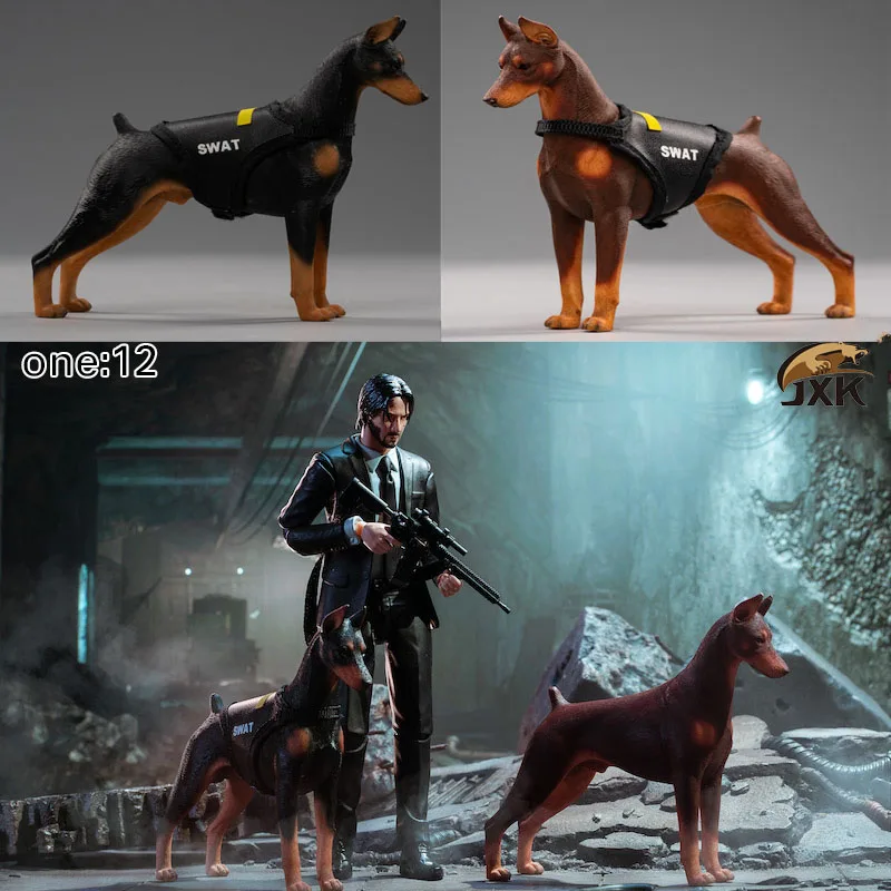 がかかりま ドーベルマン 警察犬 動物模型 コレクション 置物b Uotx1 M サイズ