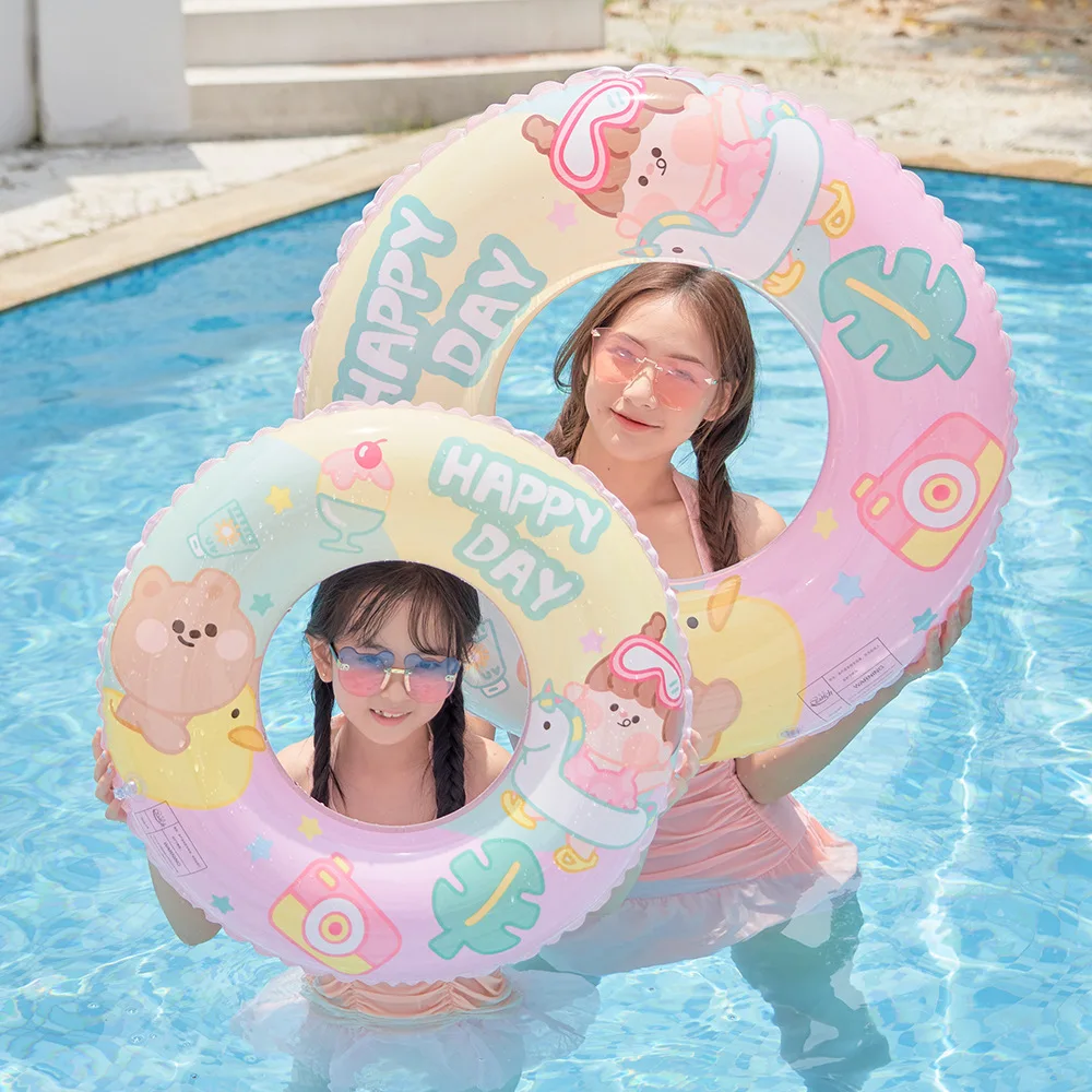 

Rooxin Baby Swimming Ring Inflatable Pool Floats Swimming Circle Rubber Ring for Teenagers Summer Beach Party Toys Water Play