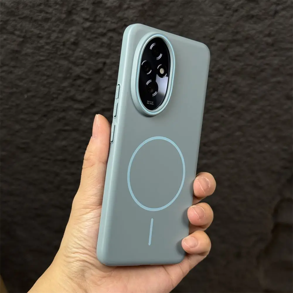 Simple and Soft Magnetic Drop-Proof Case with Skin-Friendly PC Cover