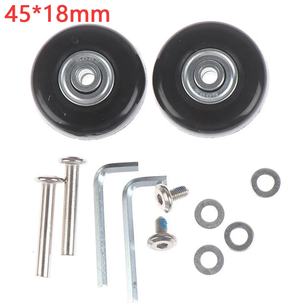 Silent Travel Luggage Wheels Repair Kit with Screws - Spare Parts