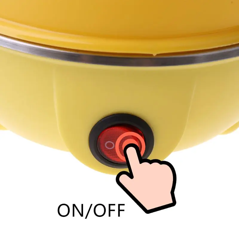 Stainless Steel Electric Egg Steamer 7 Egg Capacity Electric Cooker Cartoon Hen Boiler With Auto Shut Off