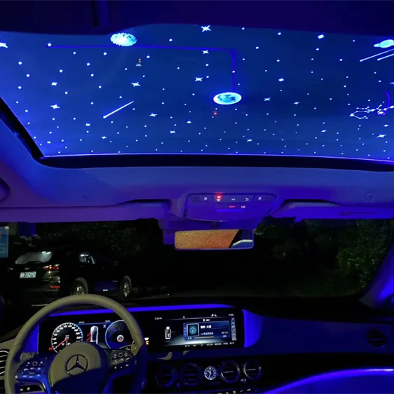 Universal Sunroof Automotive Parts Accessories Led Interior Romantic Car Panoramic Sunroof Starry Sky Film car universal new style 350mm racing starry sky solid wood racing steering wheel