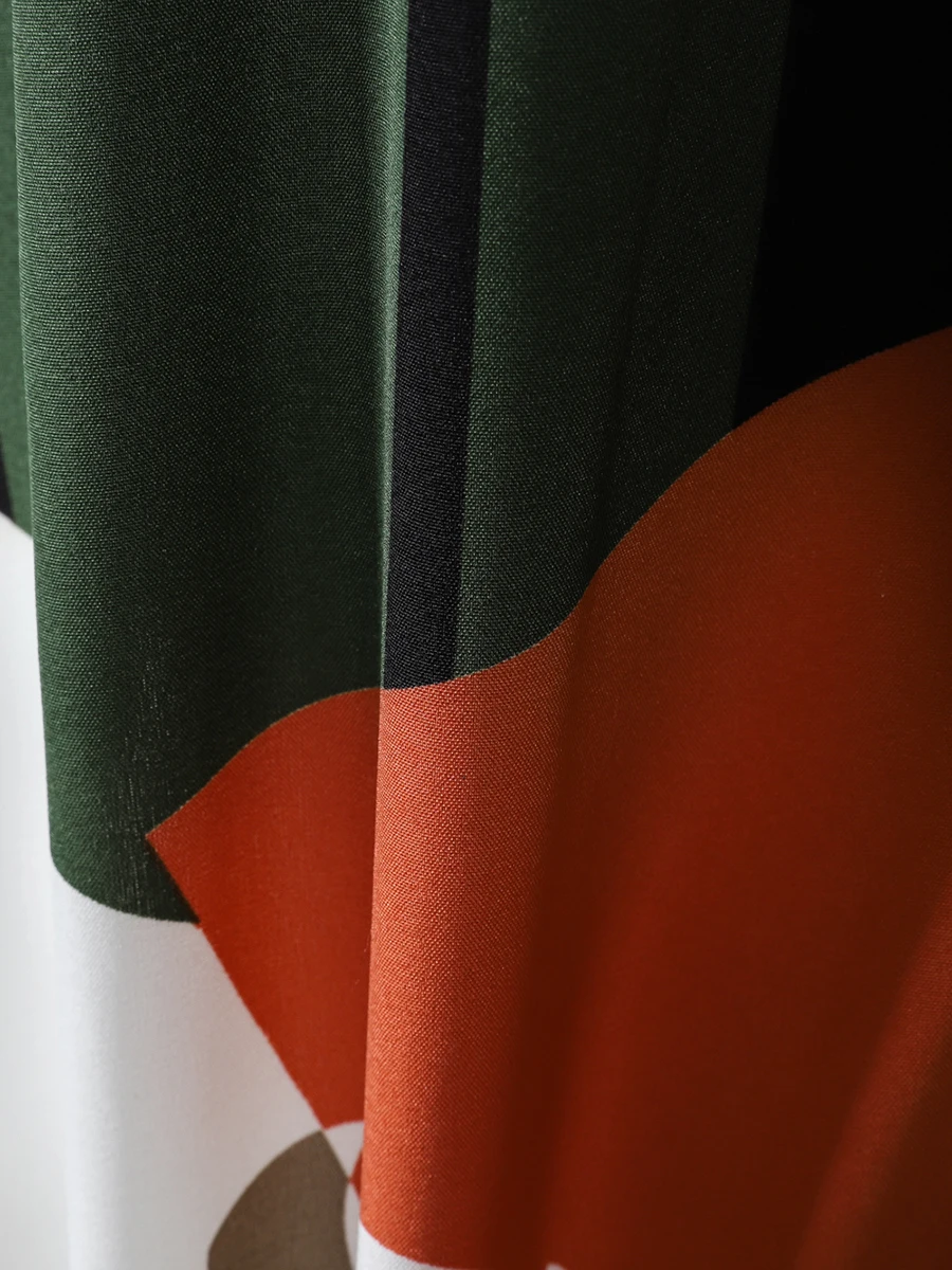 Finjani Evening Dresses Plus Size Dresses For Women 2022 Irregular Color Block Pattern Women's Dress
