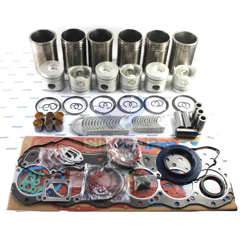 

6D15 6D15T Engine Rebuild Kit For Mitsubishi Excavator Kobelco Kato HD800 HD900 SK200-5 SK220-2/5 Crane Truck Diesel Engine