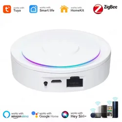 Smart Home Bridge Gateway Hub | Wireless Remote & Voice Control | Compatible with Homekit, Alexa, and Google - Zigbee Homekit