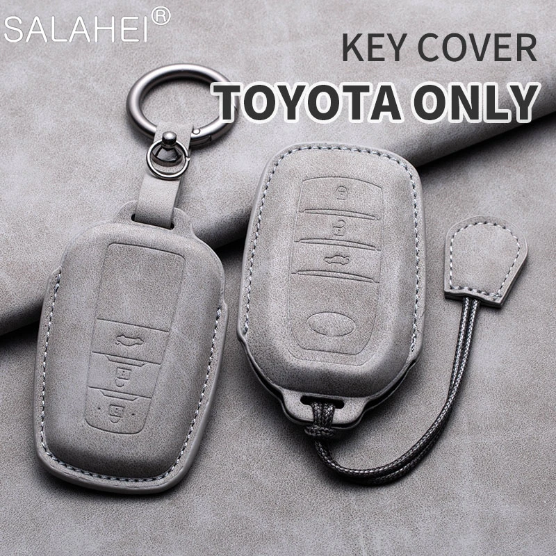 Car Smart Key Case Cover Protector Shell Fob Per Toyota Prius Camry Corolla Chr C-Hr Rav4 Land Cruiser Portachiavi Accessori Auto