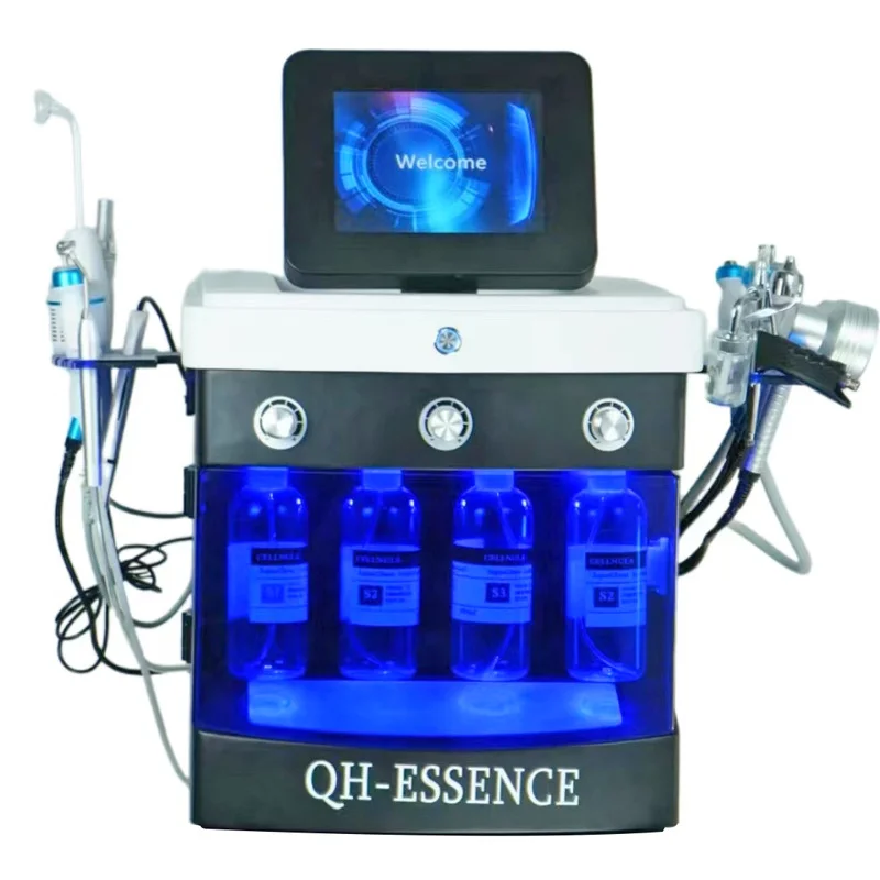 Hydra Dermabrasion Facial Device 14-in-1 Skin Rejuvenation Machine for Deep Hydration & Anti-Aging Skin Care Salon Using