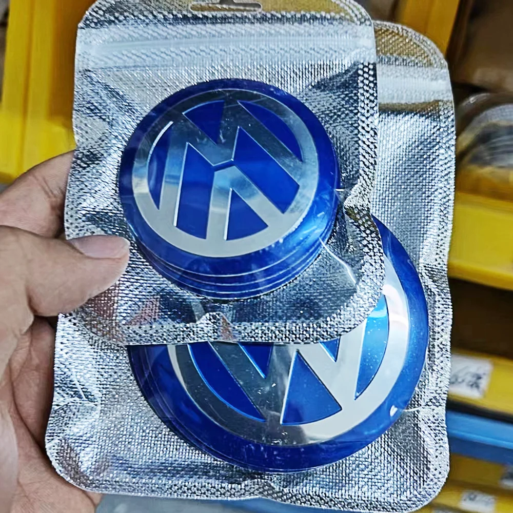 Wheel Hub Caps 4PCS Aluminum For Volkswagen