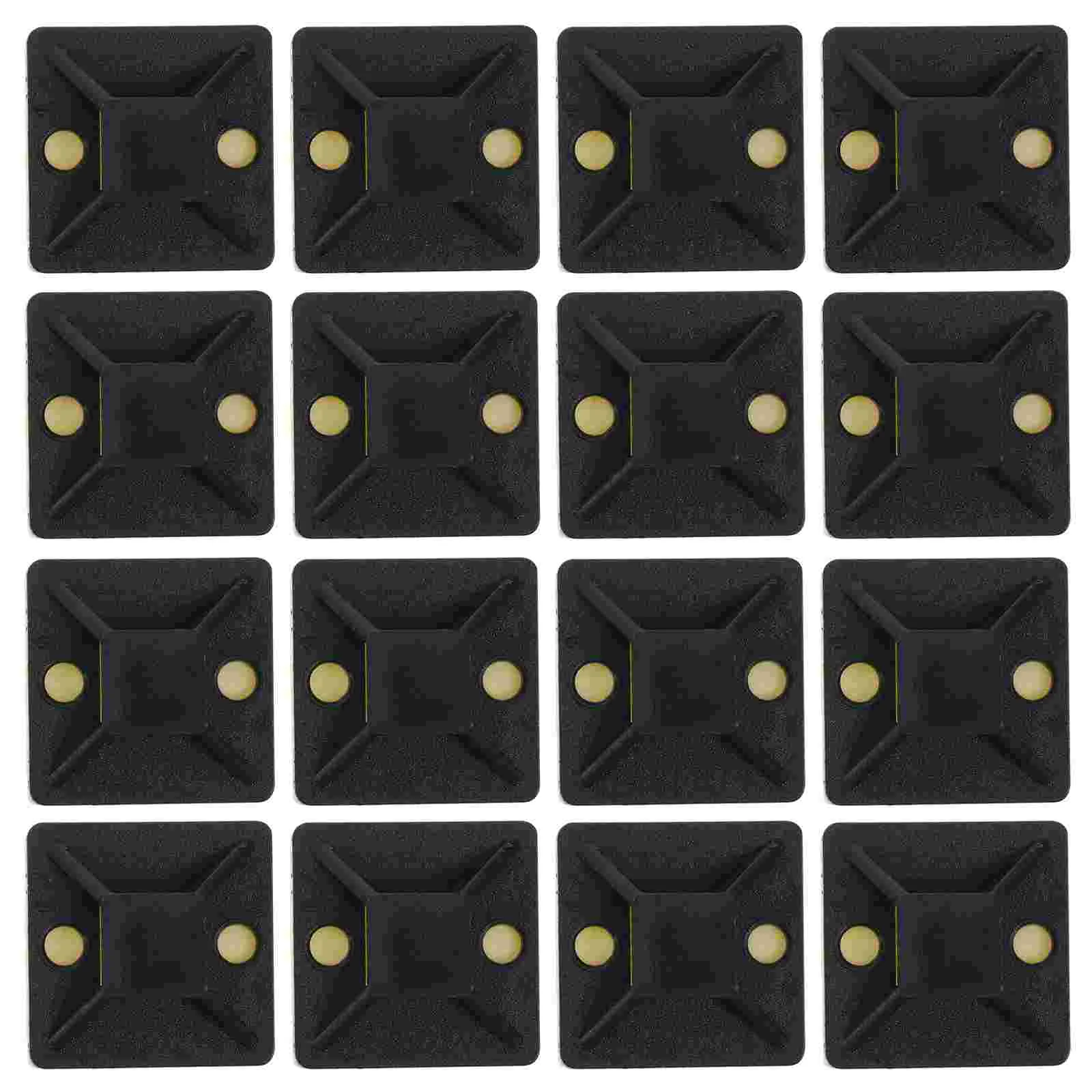 

100pcs Cable Management Anchors Zip Tie Holders Adhesive Cable Ties Holders Zip Tie Mounts