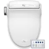 Electric Bidet Toilet Seat, Warm Water with Air Dryer, Heated Seat with Slow Close Lid, Remote Control, Elongated White 6