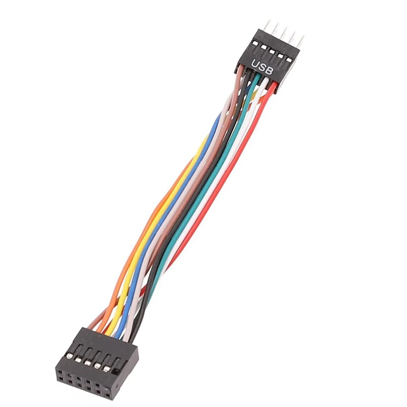 Adapter Cable 2Pcs For Lenovo 12P Motherboard to Ordinary Chassis Adapter Cable 11-Hole to 9-Pin