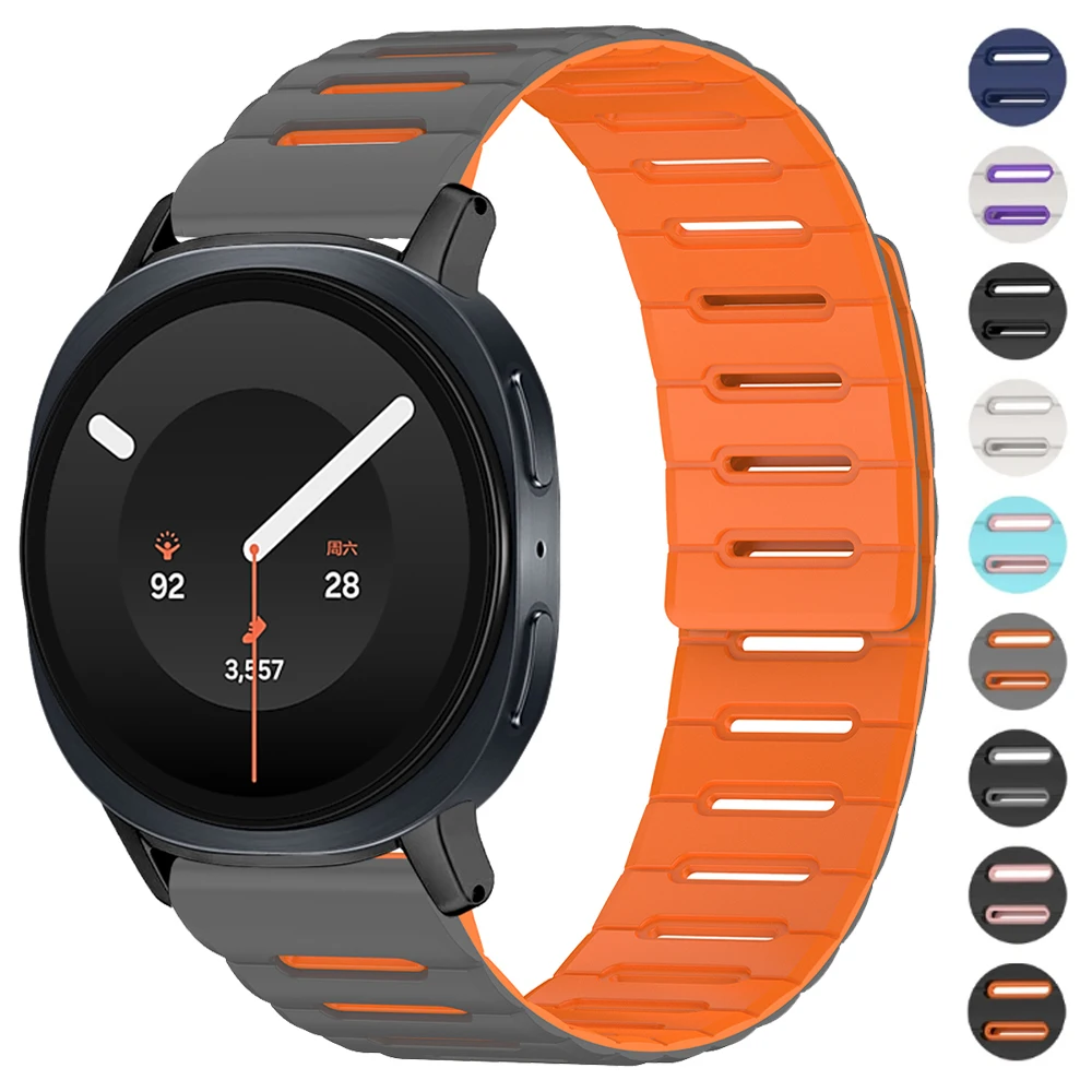 Enhanced Magnetic Silicone Loop Strap Replacement Bracelet Accessories