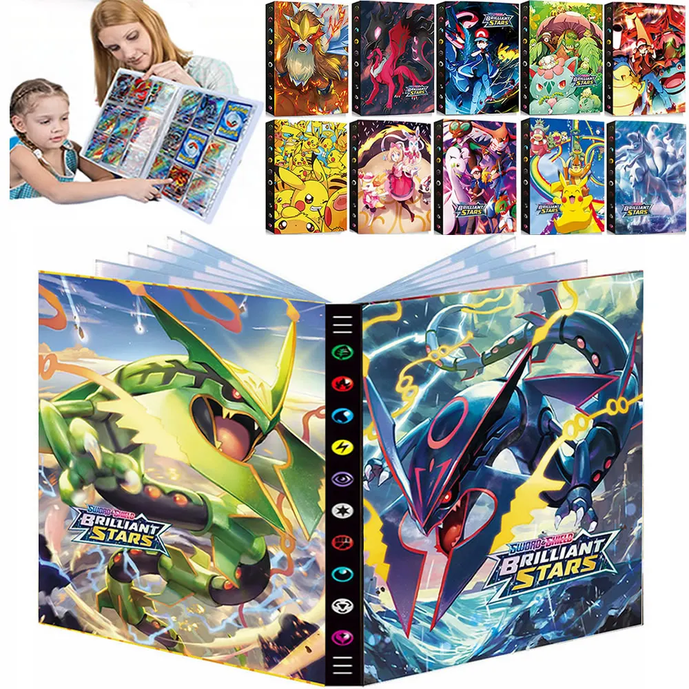 子供向けのポケモンアルバム 漫画のカードゲーム ポケモンホルダーの9つのポケットアルバム ポケモンホルダーフォルダーの収集 リストのロード 子供のおもちゃ ギフト 432のカード Aliexpress おもちゃ ホビー