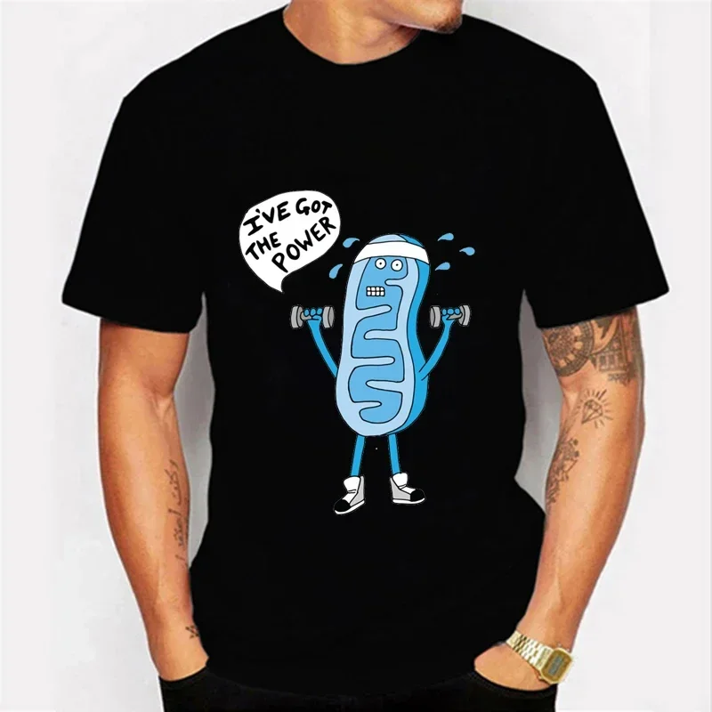 Футболка смешная митохондрия я получил сила биологии Харадзюку мужские футболки с принтом Мужская одежда забавная Мужская футболка большого размера
