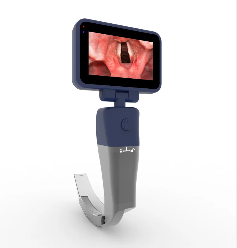 Video Laryngoscope 4.5-inch Touch screen optional 6 Stainless Steel Blades Reusable Sterilizable Blades Color TFT LCD Digital