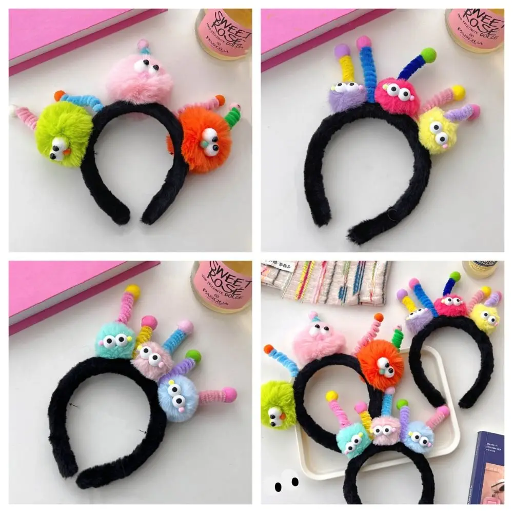 

Plush Ugly Doll Headband Cute Korean Style Hairbands Funny Hair Hoop Cosplay Headpiece Cartoon Hair Hoop Daily