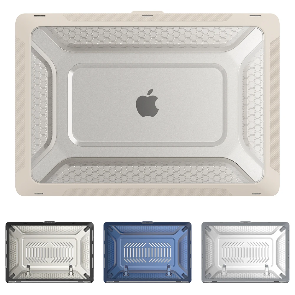 Egyal Case Portátil para Macbook ar m1 Case 2023 Macbook ar 13 Capa para Macbook Pro 14 Case com Casca Dura com Tpu Pára-choques