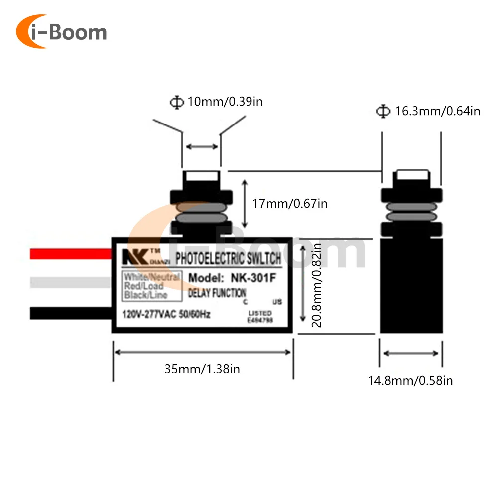 NK-301F AC110V 220V 광 센서 스위치 자동 조명 시스템 용 유도 스위치 모듈 광 스위치