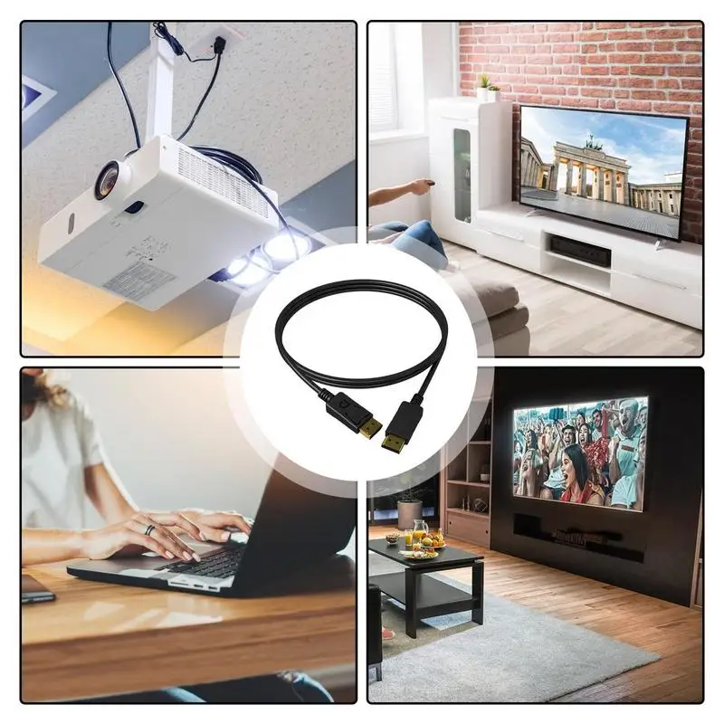 DP to HDMIs-Compatible Converter Displayport Adapter Uni-Directional Display Port Adapter For HDTV Monitor Computer Video Card