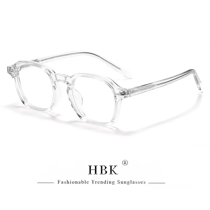 Square Eyeglass Frame - Retro Unisex Optical Glasses With Blue Light Blocking Lenses