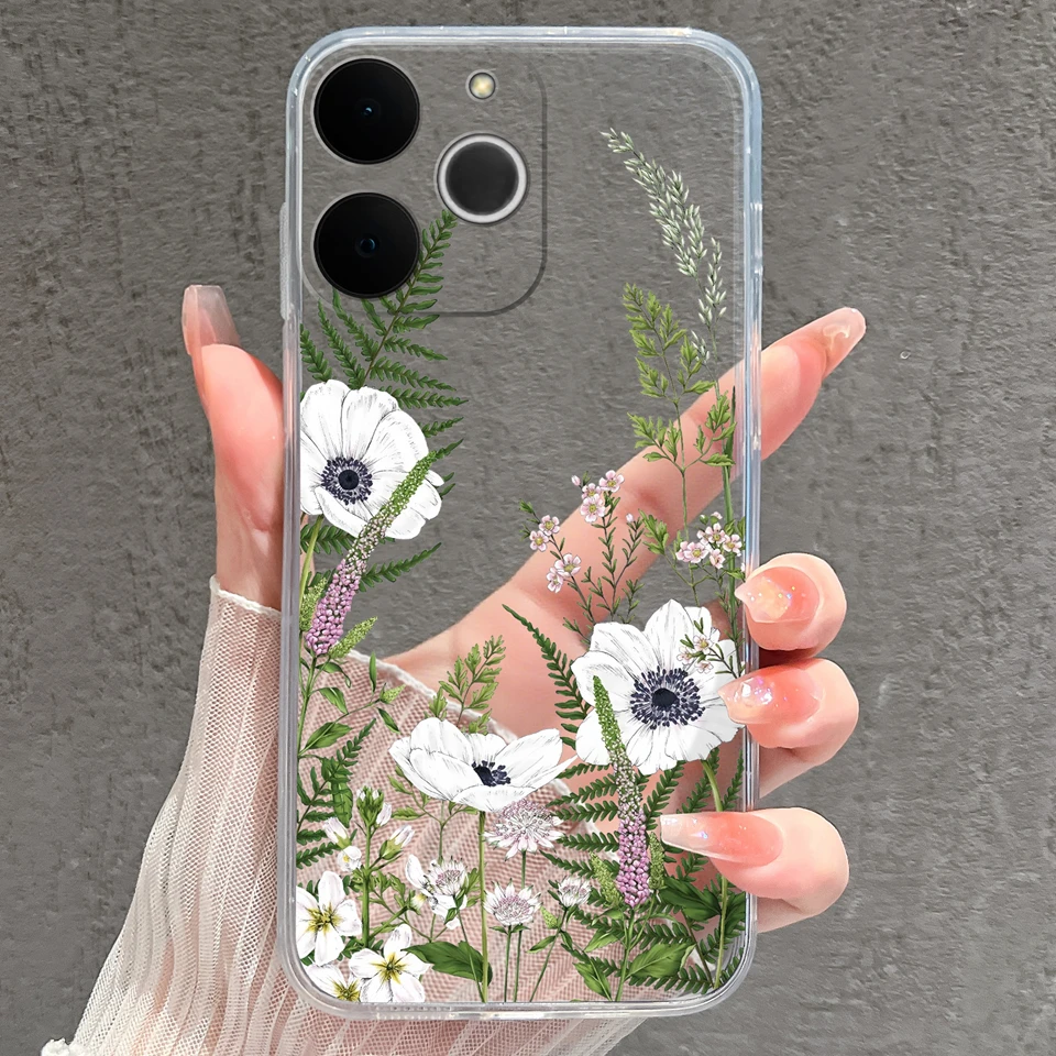 Cat Whale Anti-Fingerprint Transparent Phone Case