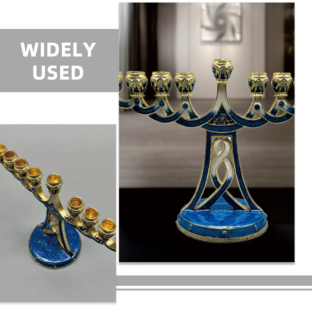 Elegant Metal Hanukkah Menorah 4