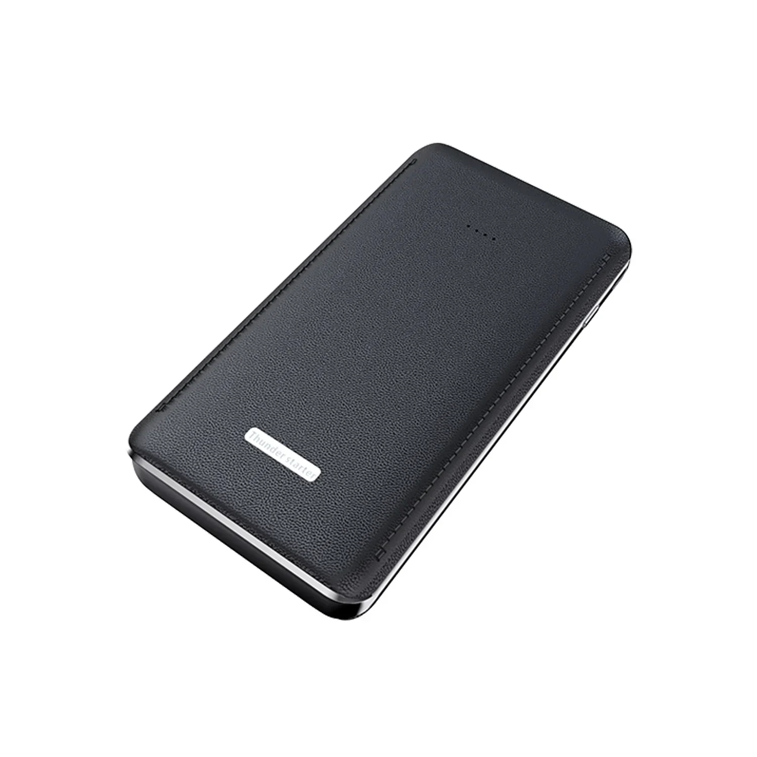 12V ultra-thin Leather Car Jump Starter Booster Portable Car Power Bank 30000mAh Multifunctional Engine Battery Emergency Start
