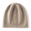 High Quality 100% Pure Cashmere Sweater For Winter Warmth, Ear Protection Hat, Solid Color Soft Hat For Both Men and Women 1