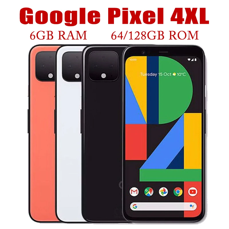 Smartphone Google Pixel 4Xl Sbloccato Originale 6.3 "64/128Gb Rom 6Gb Ram Mobile Snapdragon Face Id Octa Core 4G Lte Cellulare