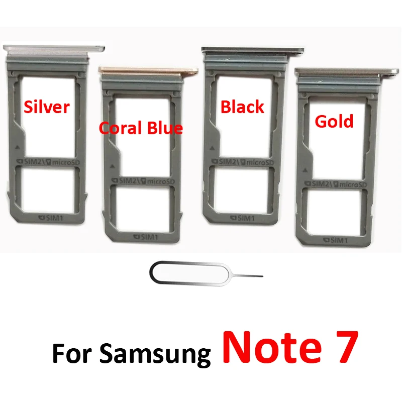 

SIM Card Tray Holder For Samsung Galaxy Note 7 N970 N970F N970FD Original Phone Housing New Micro SD SIM Card Adapter Slot