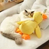 Sd16b5327b62b4ff18f7a6bb9be762653x.jpg Plush Companion Sleeping Duck Dog Toys for Small Large Dogs Bite Resistant Teeth Grinding Sound Relief Duck Sound Toy