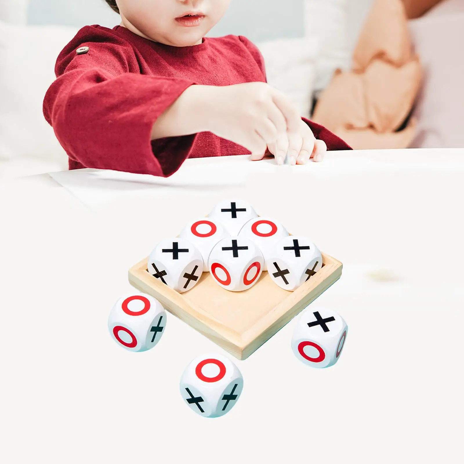 

Wooden Tic TAC Toe Game Family Games for Indoor Outdoor Adult Children
