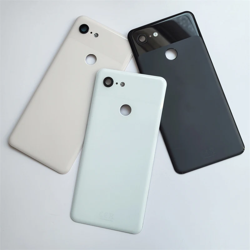 Google Pixel 3 G013A 5.5 인치 배터리 케이스용 오리지널 백 커버 후면 도어 하우징 뚜껑 패널 쉘 수리 부품 교체