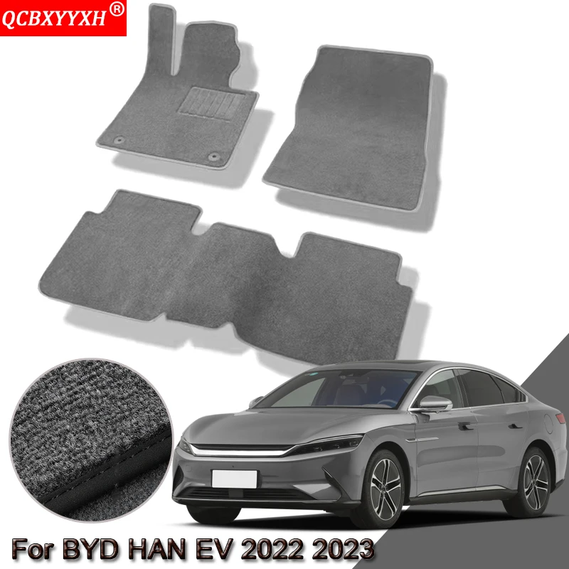 

Custom Car Floor Mats Fit For BYD HAN EV 2022 2023 Waterproof Non-Slip Floor Mats Internal Protection Carpets Auto Accessories