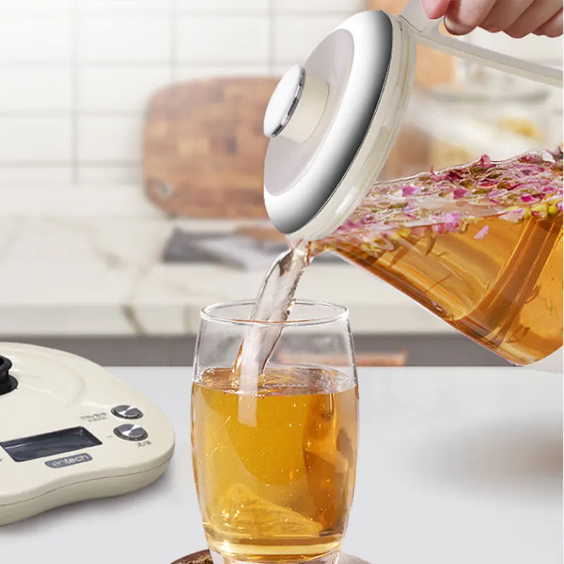 Entech 1.5l Multifunction Electric Kettle Stew, Steam, Boil, Boil Auto Shut- off,1500w Automatic Glass Health Preserving Pot - Electric Kettles -  AliExpress