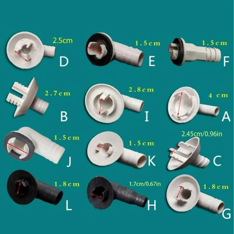 Air Conditioner Parts Air Conditioning Accessories Air Conditioner Connector M7DF 2pcs Air Conditioner Drain Outlet Connector Drain Pipe Elbow Tool Universal External Unit Spout Connector ACPipe Parts