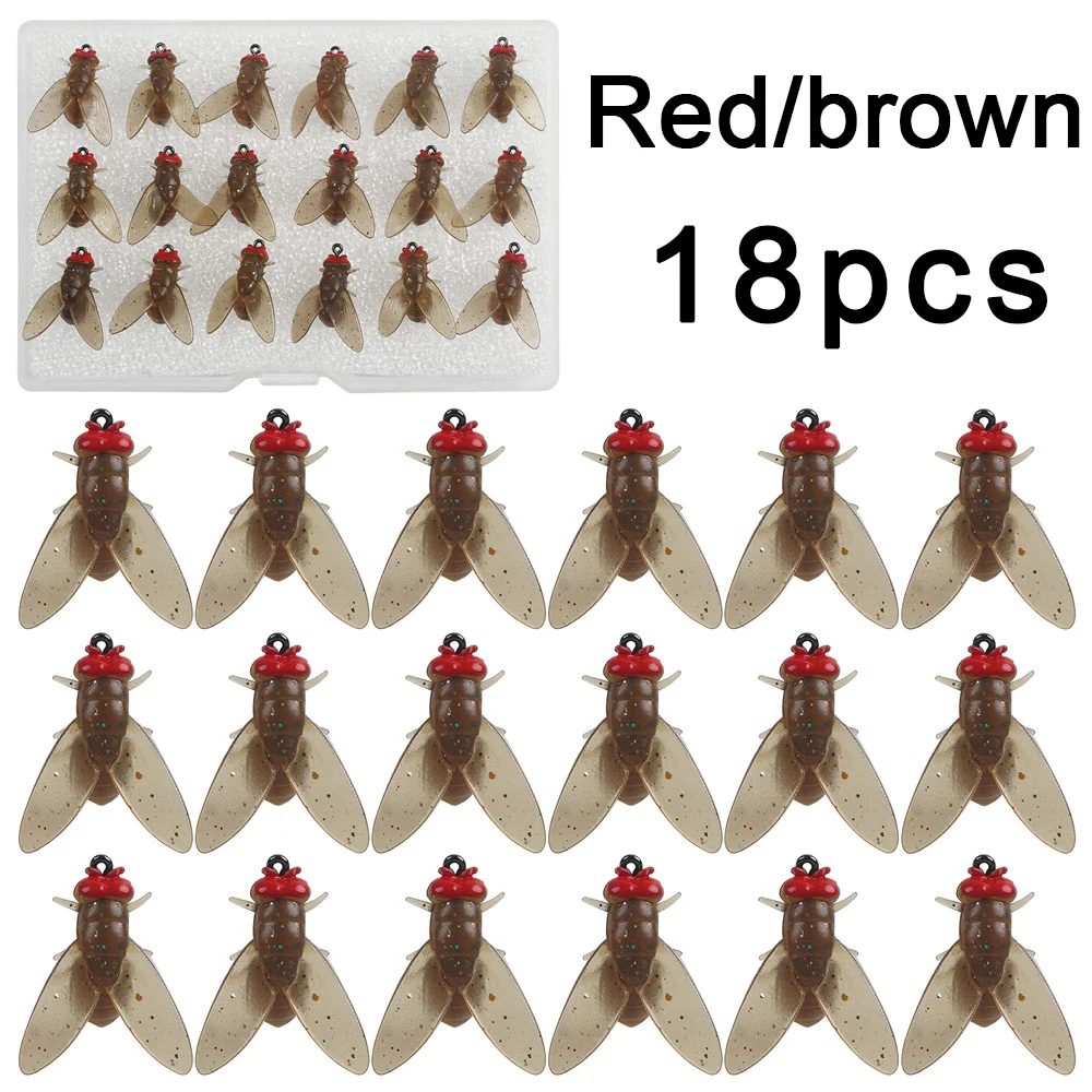 Bionic Fly Fishing Bait, 36pcs Flies Fishing Lures Kit Trout Jigs Swimbaits Dry Flies Fly Fishing Lures 15mm