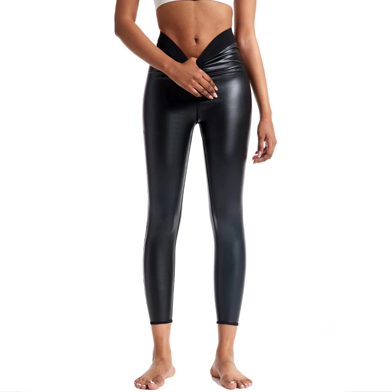 Melody High Waisted Gym Leggings Ladies Matt Black Leather Pants Thick Yoga  Pants Shapewear Butt Lifter Women's Sports Leggings - Yoga Pants -  AliExpress