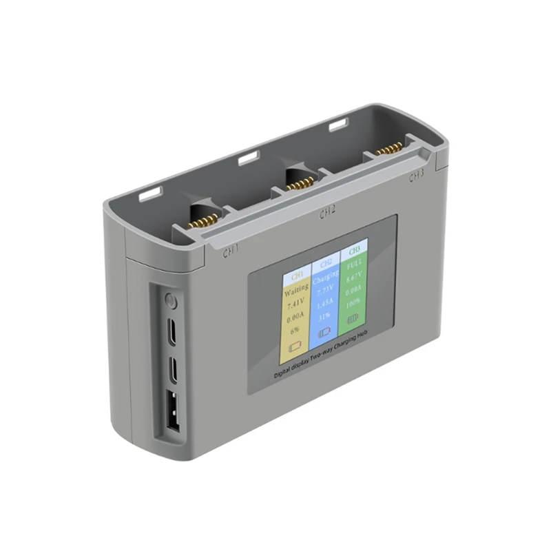 

Two-Way Charging Hub Charge Multiple Batteries For DJI Mavic Mini SE/Mini 2 With Color LCD Digital Display Charger Easy Install