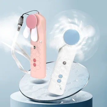 휴대용 선풍기 가습기, USB 충전식 휴대용 선풍기 워터 스프레이, 선풍기 얼굴 스티머 에어컨 냉각 선풍기, 2 in 1