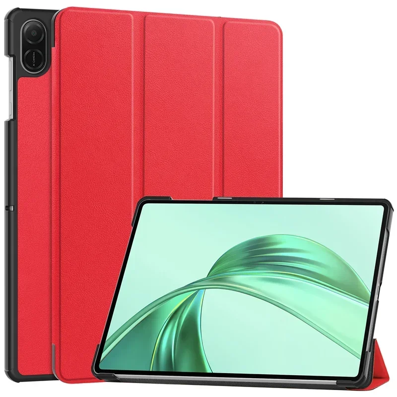Premium Flip Tri-Fold Tablet Case with Stylus - PU Leather Hard Cover for Honor Pad X8a (11.0 inch, 2024)