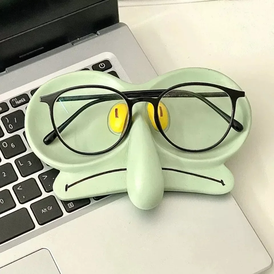 Description Picture 2 of itemSquidward Glasses Organizer Glasses Frames Jewelry Keys Boxes Trays Storage Plates Ornaments Desktop Decoration Office Organizer