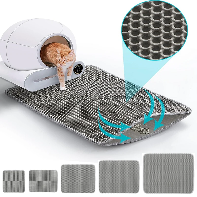 Large Waterproof Cat Litter Mat 1