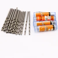 10 pièces W6542 HSS mini foret à tige droite 0.2-5.2mm, adapté aux forets électriques de forage d'acier inoxydable et de bois 3