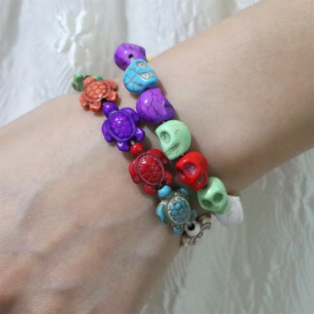 Nuovi braccialetti con perline di tartaruga marina per donna