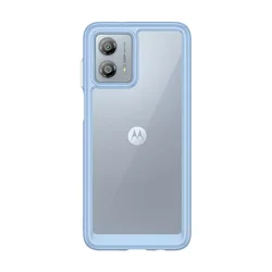 Shockproof Phone Bumper Case - Durable Protective Cover for Moto Edge 50 Fusion (LightBlue)