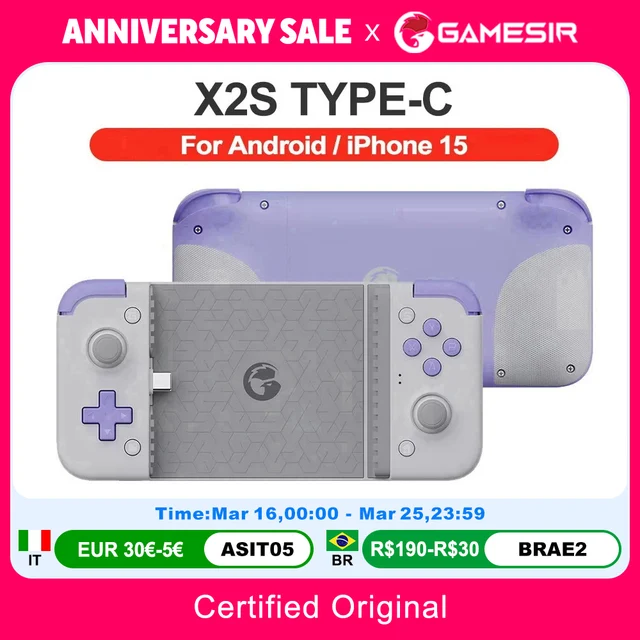 GameSir X2s Mobile Gamepad Android Phone Game Controller for Cloud Gaming Xbox Game Pass STADIA xCloud Hall Effect Joystick