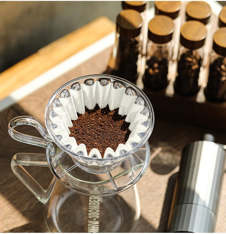 MHW-3BOMBER 50 Sheets of Cake Coffee Filter Paper for 1-4 Cups of Espresso Disposable Casual Home Hand Brewed Coffee Accessories Image 22
